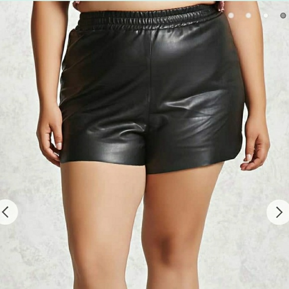 Forever 2 Faux Leather Shorts 